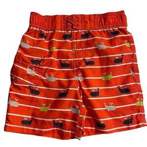 JOE Boxer Boys Orange Whale Swim Trunks Size 2T